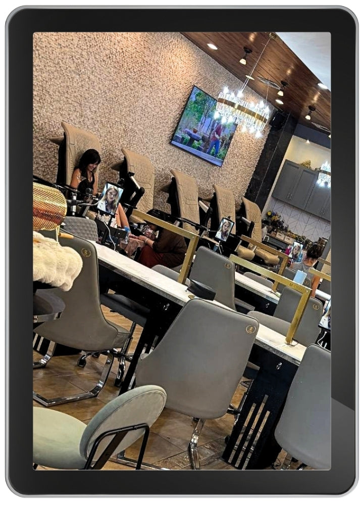 Anova Media salon advertising display